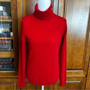 Charter Club Cashmere Red Turtleneck Sweater. Size XS